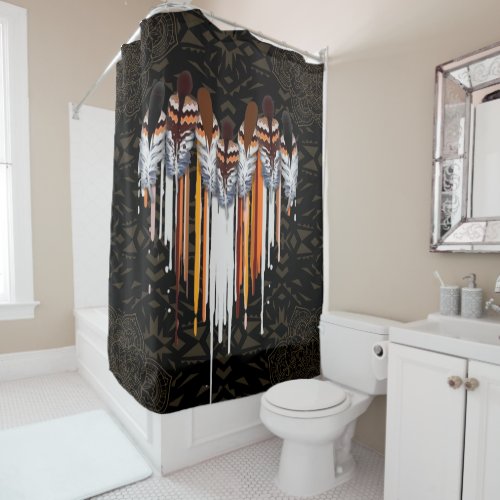 Native American Family Shower Curtain