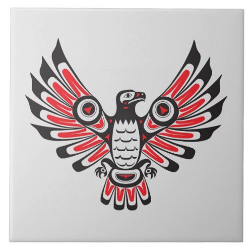 Native American Fire Bird Ceramic Tile