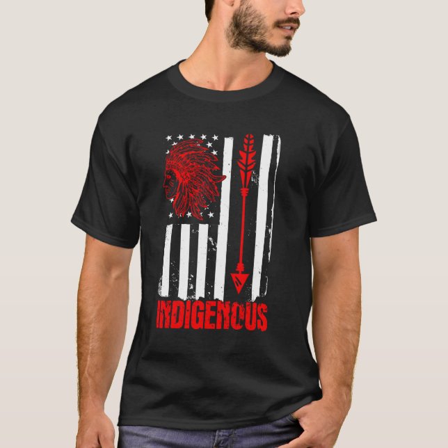 Native American flag T-Shirt (Front)