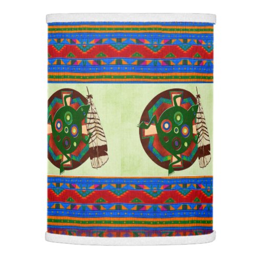 Native American Folk Art Frog Lamp Shade