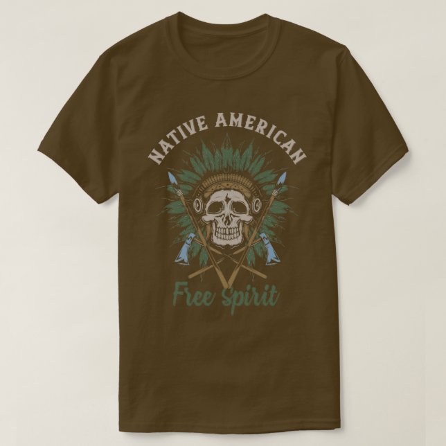 Native American Free Spirit For Men and Women  T-Shirt (Design Front)