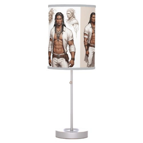 Native American Gad man Table Lamp