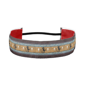 Native American Gecko Pattern Athletic Headband