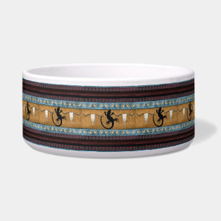 Native American Gecko Pattern Bowl