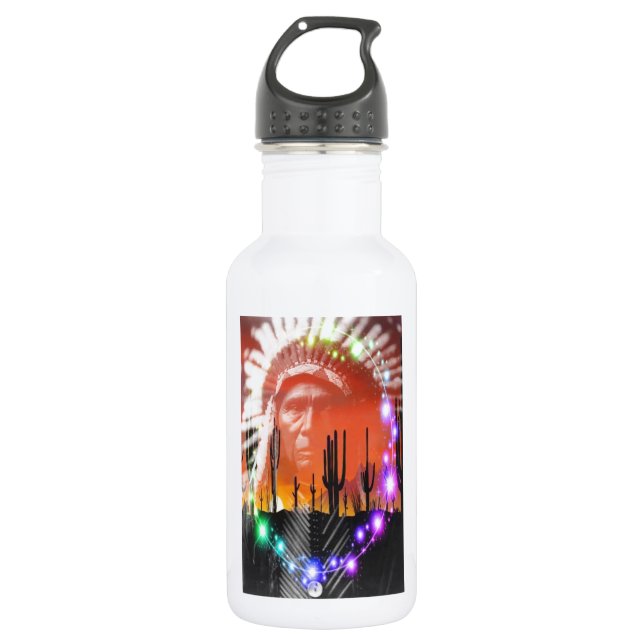 Native American Ghost Dance Water Bottle (Front)