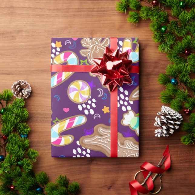 Native American Gingerbread Cookie Wrapping Paper (Holiday Gift)