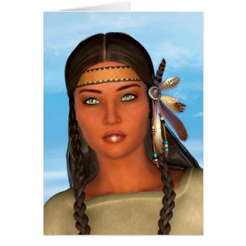 Native American Girl by YourFantasyWorld at Zazzle