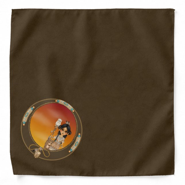 Native American Girl Bandana (Front)