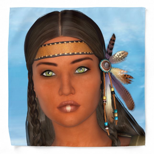 Native American Girl Bandana (Front)