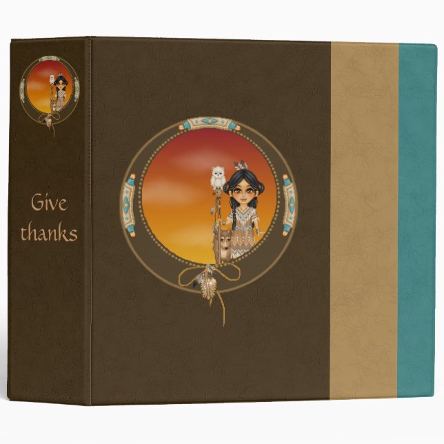 Native American Girl Binder (Front/Spine)