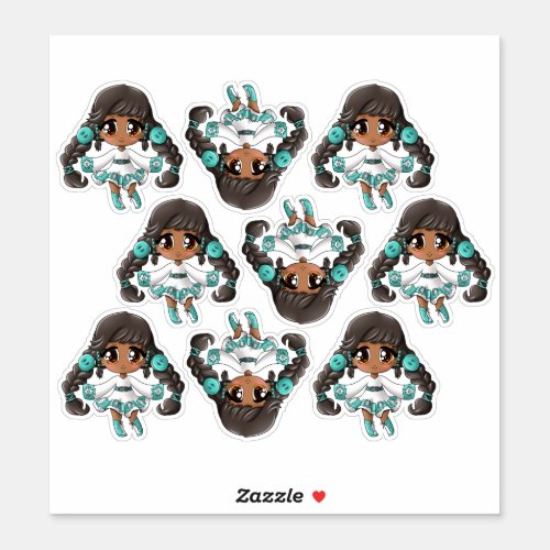 Native American Girls Sticker