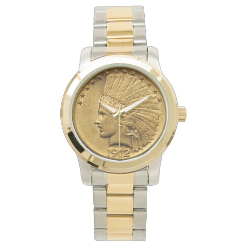 Native American Gold Coin Watch