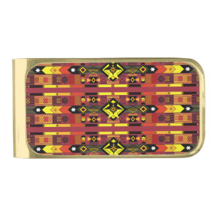 Native American Gold Finish Money Clip