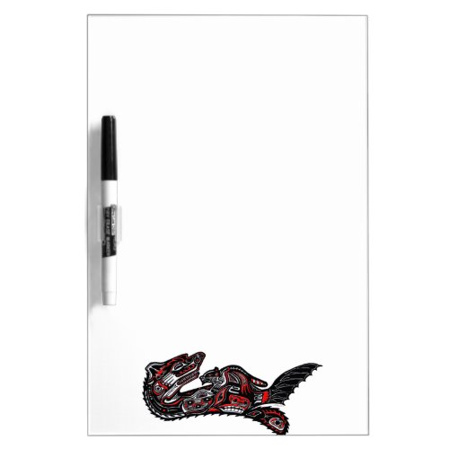 Native American Haida Art Otter Illustration Dry_Erase Board