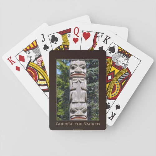 Native American Haida Totem Pole Card Deck