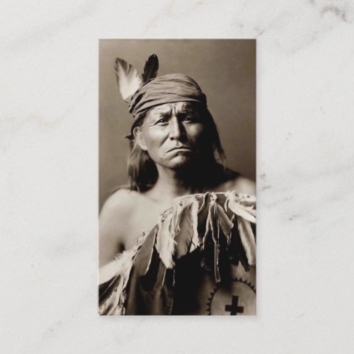 Native-American Hatchet Thrower's Calling Card Business Card