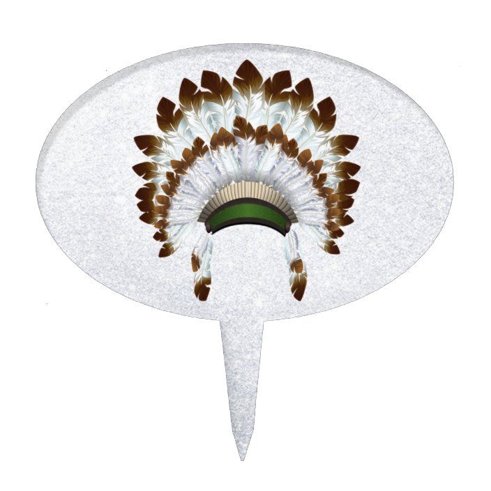 Native American Headdress Cake Topper