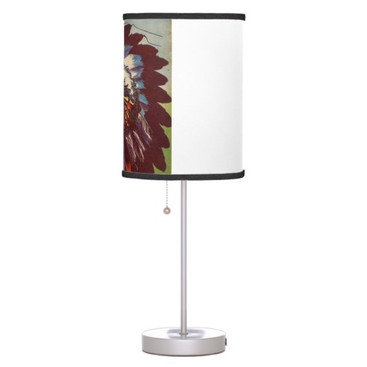 Native American Headdress Chief Table Lamp (Right)