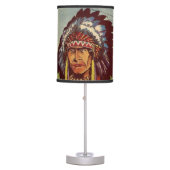 Native American Headdress Chief Table Lamp (Front)