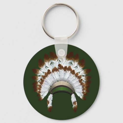 Native American Headdress Keychain