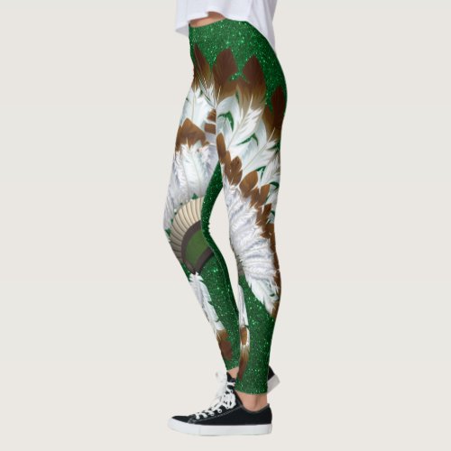 Native American Headdress Leggings