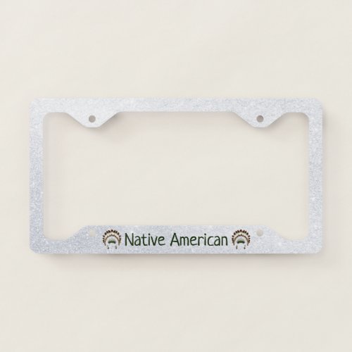 Native American Headdress License Plate Frame