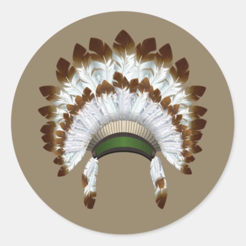 Native American Headdress Stickers