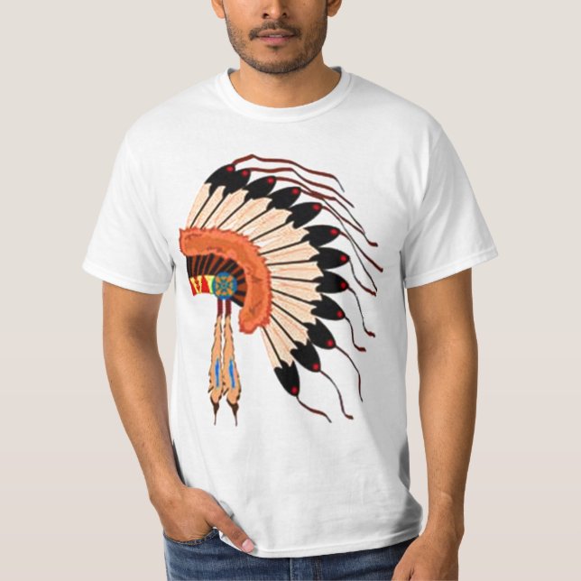 native american headress T-Shirt (Front)