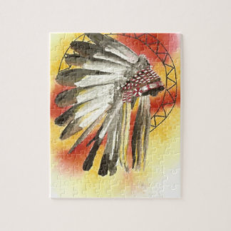 Native American Headresss Jigsaw Puzzle