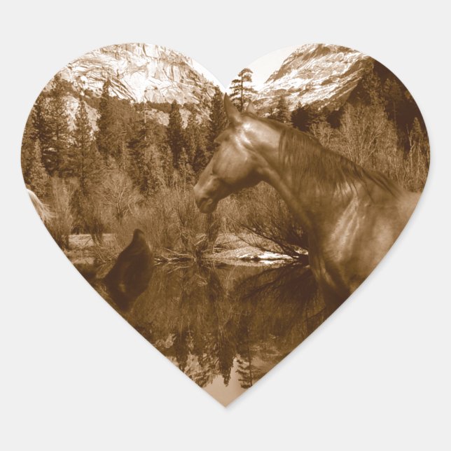 native american heart sticker (Front)
