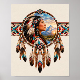 Native American Heritage Dreamcatcher Art Print
