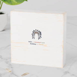 Native American Heritage Month Ancestral Land Wooden Box Sign