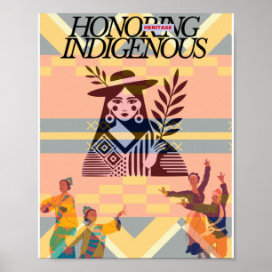 Native American Heritage Month Card Honor Native Poster