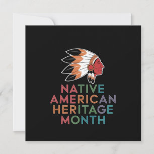 Native American Heritage Month Honoring Culture Invitation