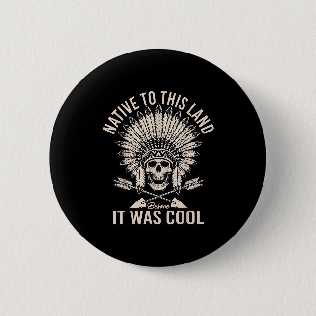 Native American Heritage Month Native Pride  Button (Front)
