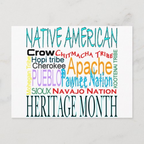 Native American Heritage Month Postcard
