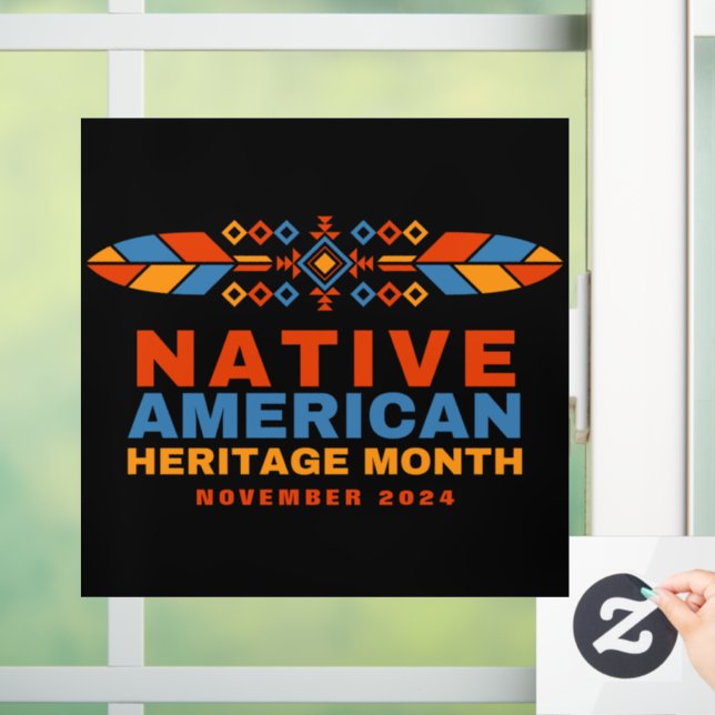 Native American Heritage Month Window Cling (Home)