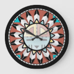 Native American Hopi Abstract Clock Design at Zazzle