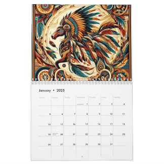 Native American Horse Calendar