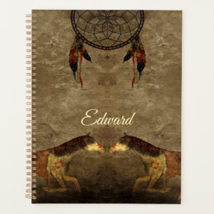 Native American Horses & Dream Catcher Planner