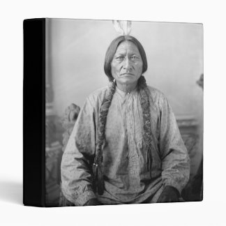 Native American Icon: Lakota Leader Sitting Bull   3 Ring Binder