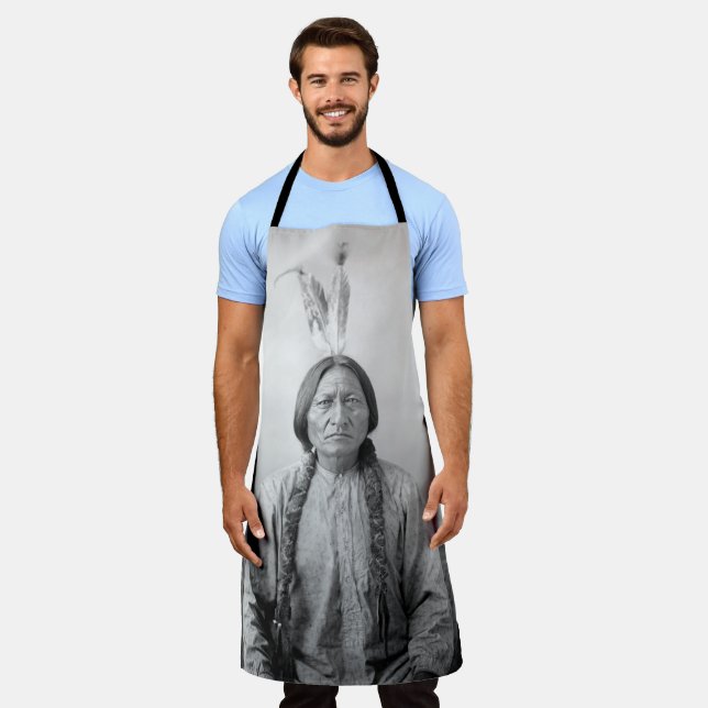 Native American Icon: Lakota Leader Sitting Bull   Apron (Worn)