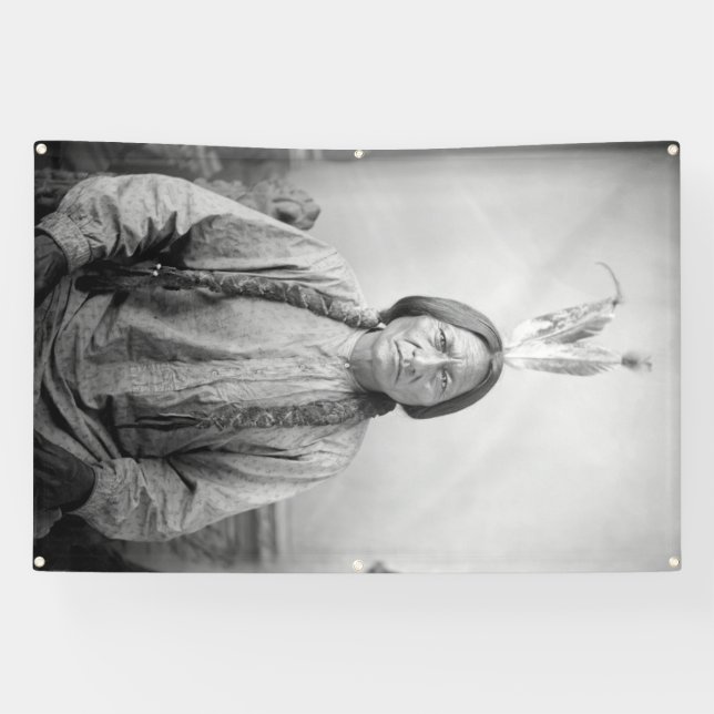 Native American Icon: Lakota Leader Sitting Bull   Banner (Horizontal)