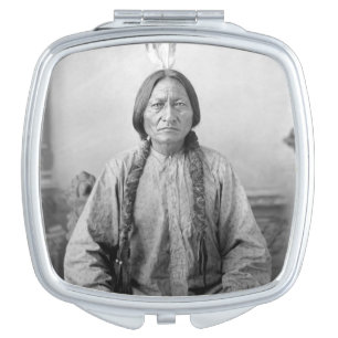 Native American Icon: Lakota Leader Sitting Bull   Compact Mirror