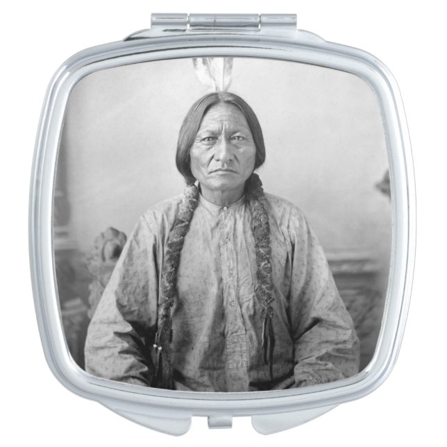 Native American Icon: Lakota Leader Sitting Bull   Compact Mirror (Front)