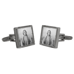 Native American Icon: Lakota Leader Sitting Bull   Cufflinks