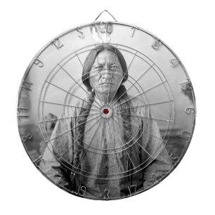 Native American Icon: Lakota Leader Sitting Bull   Dart Board