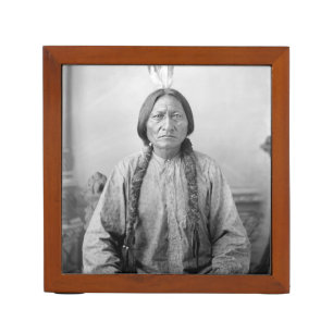 Native American Icon: Lakota Leader Sitting Bull   Desk Organizer