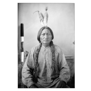 Native American Icon: Lakota Leader Sitting Bull   Dry Erase Board