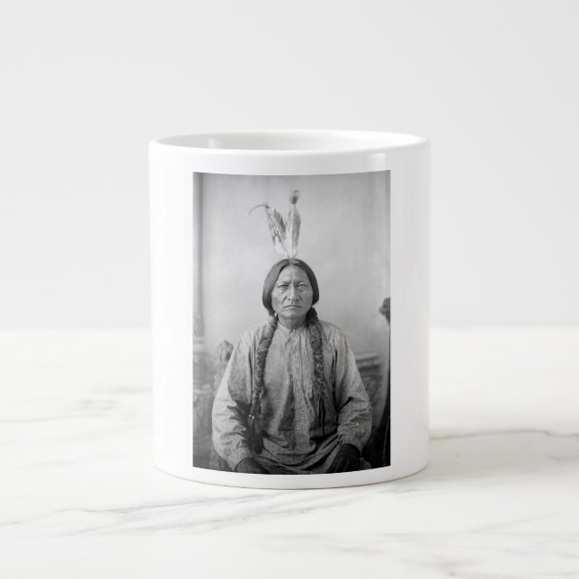 Native American Icon: Lakota Leader Sitting Bull   Giant Coffee Mug (Front)